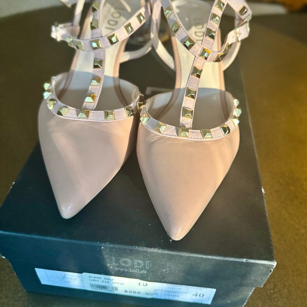 Lodi Studded Strappy Heels – Size 40 (9.5-10)